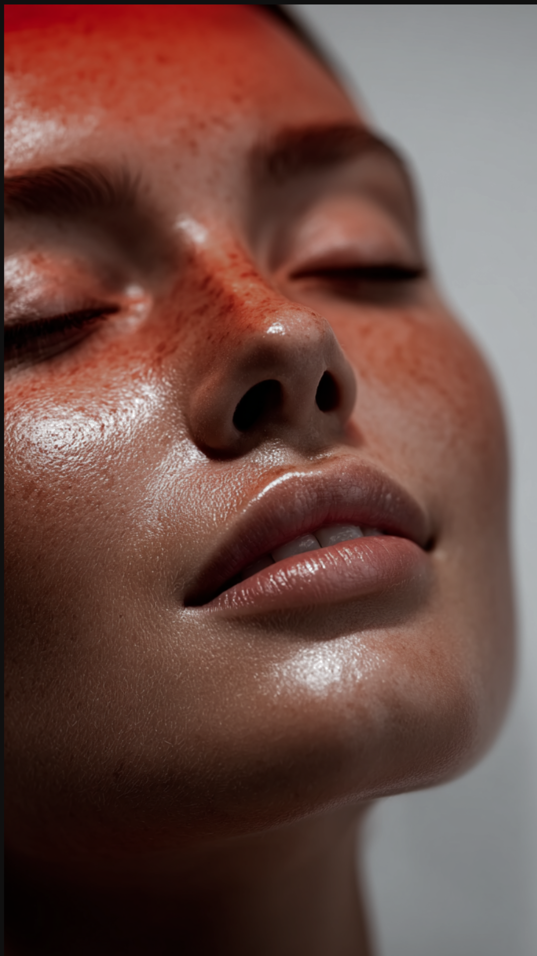 Microneedling treatment pictures for a client
